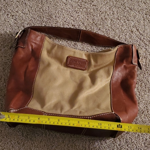 Kate Spade Leather Canvas Hobo Bag - Picture 13 of 14